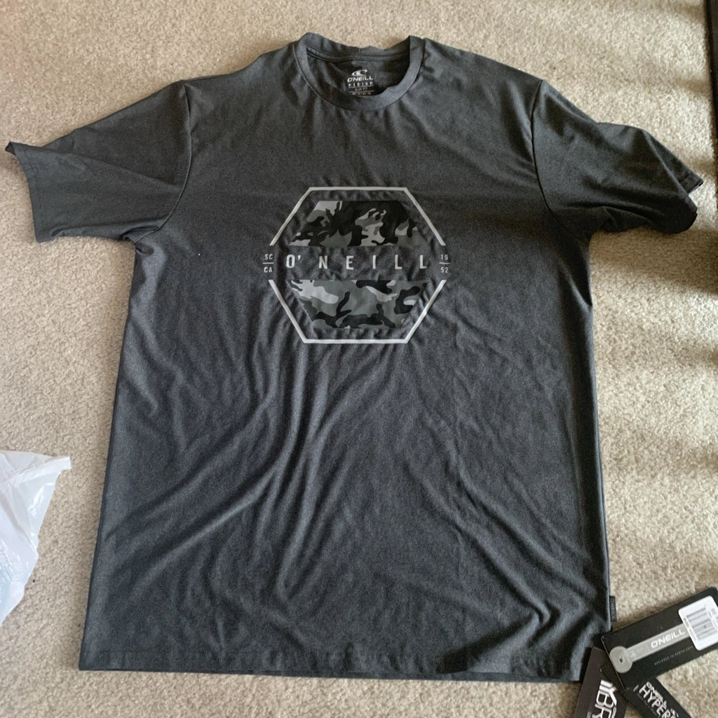 O'Neill Men's T-Shirt Short Sleeve Crewneck Tee in Dark Charcoal