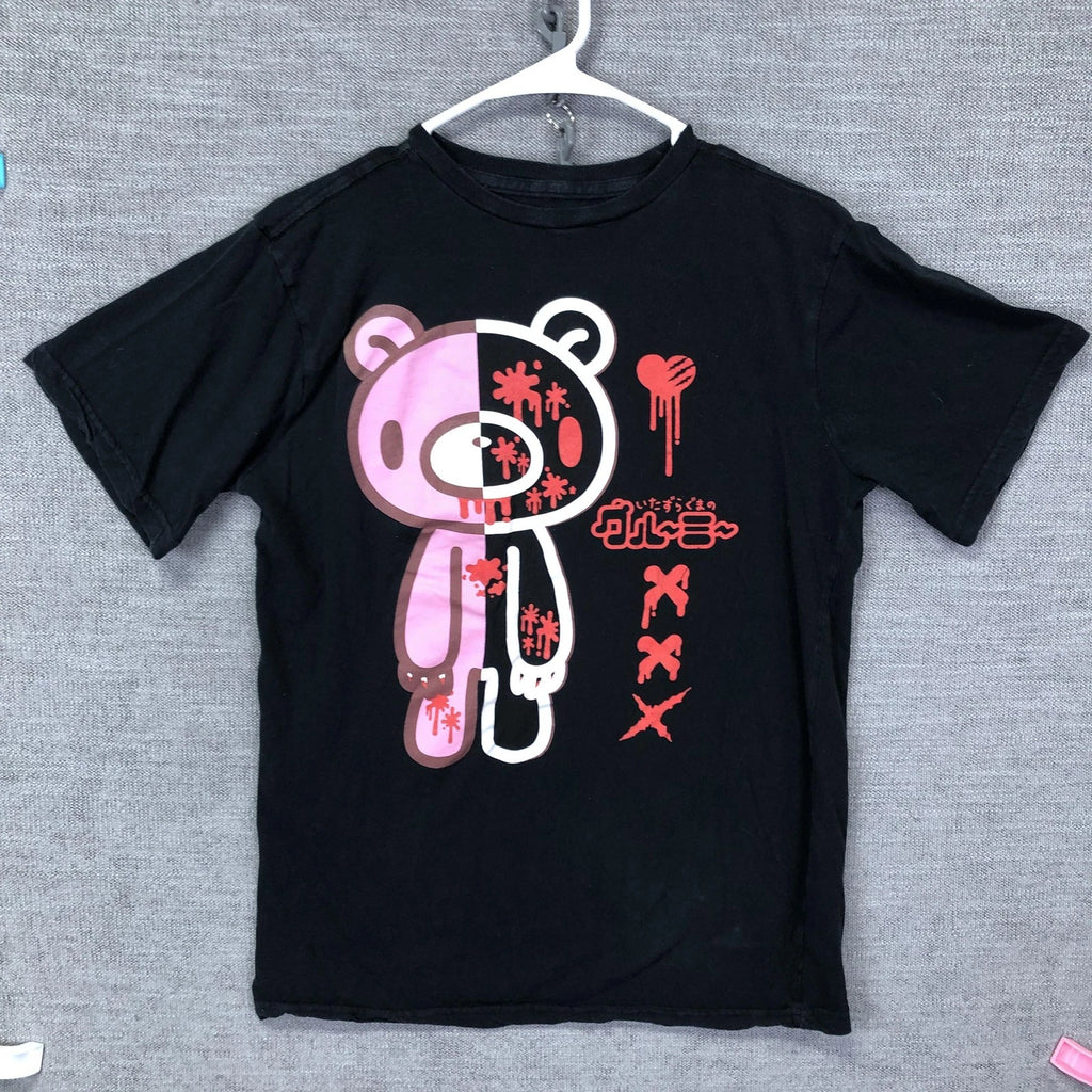 Gloomy Bear Shirt Mens Small Black Mori Chack Graphic Anime Harajuku Kawaii