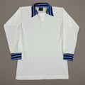 Vtg 80s Star Aston Villa Football Soccer Shirt Collar Jersey L/S White England M