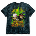 Cheech & Chong Get It Legal Tie Dye Graphic T-Shirt Mens XL Green Anvil Cotton