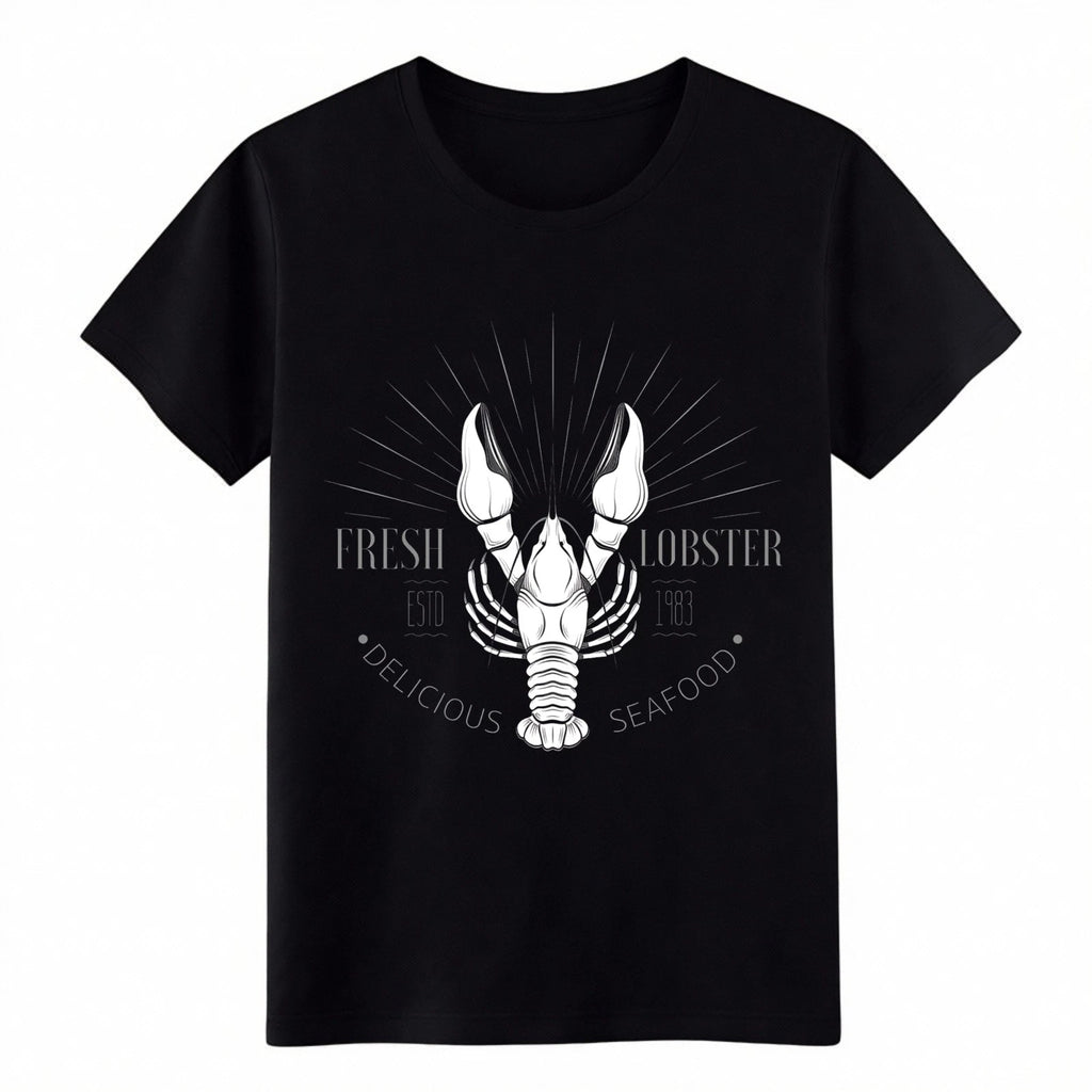 Vintage Lobster Seafood T-Shirt, Delicious Food Casual Cotton Tee