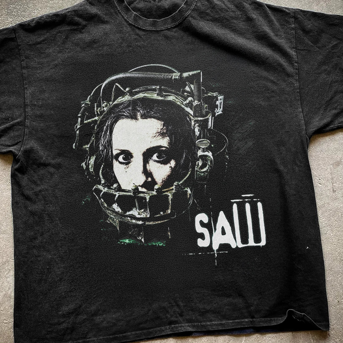 2004 Saw Reverse Beartrap Vintage Horror Movie T Shirt S-5XL