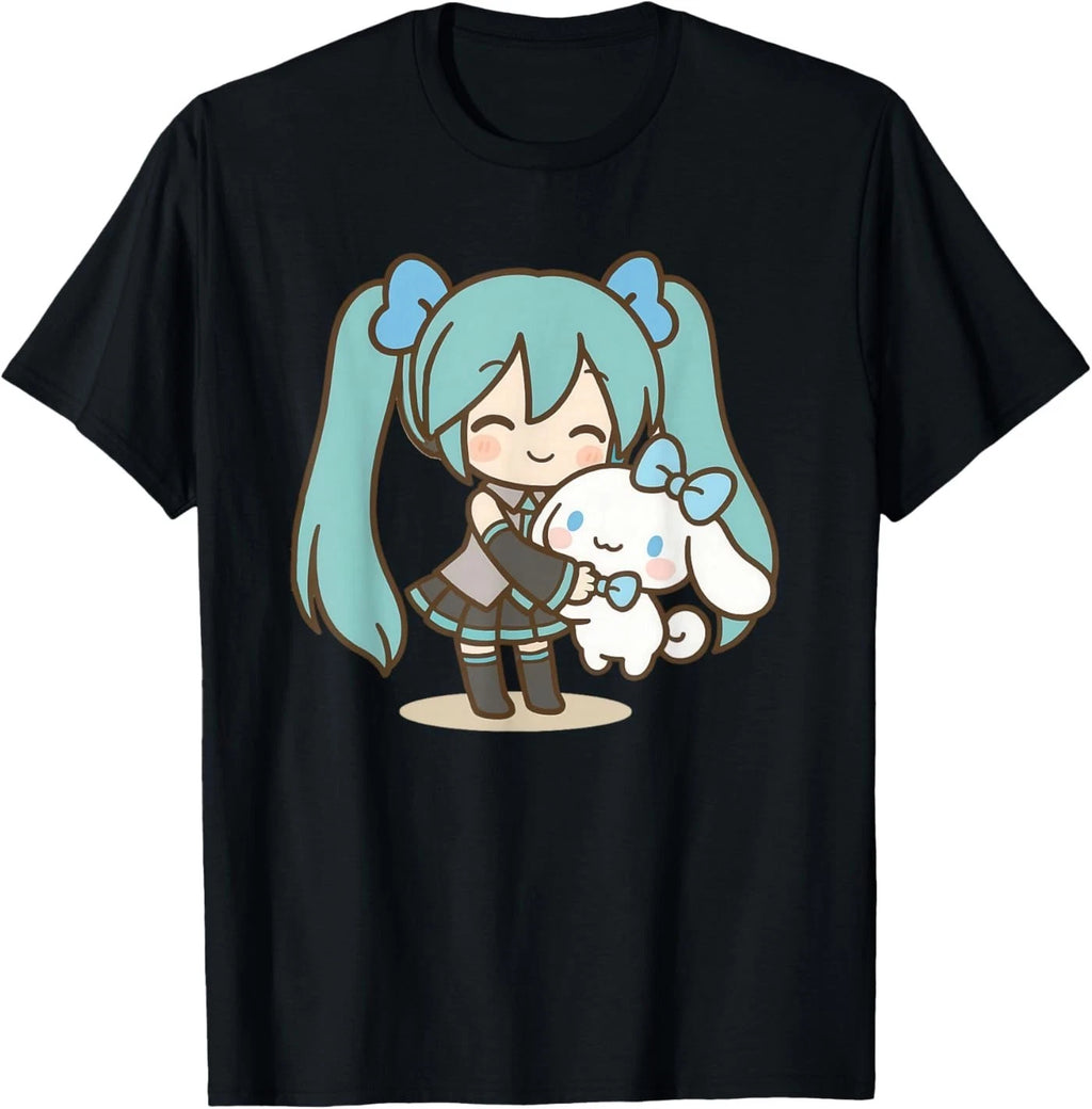 Cute Anime Manga Girl Miku Singer Singing Music Lover Kawaii T-Shirt