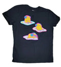 Sanrio Gudetama The Lazy Egg T-Shirt Black Neon Unisex Large
