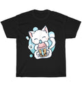 Cat Boba Tea Bubble Tea Anime Kawaii Neko Cats Pet Kitten Lover T-Shirt Unisex