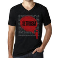 Men's Graphic T-Shirt V Neck Thoughts Altruism Eco-Friendly Limited Edition