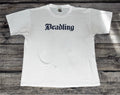 Vintage Beadling Soccer T Shirt Mens Large White Blue Y2K Fruit Loom