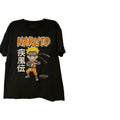 Naruto Shippuden Pixel Art T-Shirt Mens XL Black 8-Bit Graphic VIZ Media