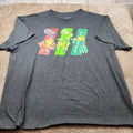 Battletoads Mens 2XL Graphic T-Shirt Charcoal Grey Retro Gaming Pixel Art 2021