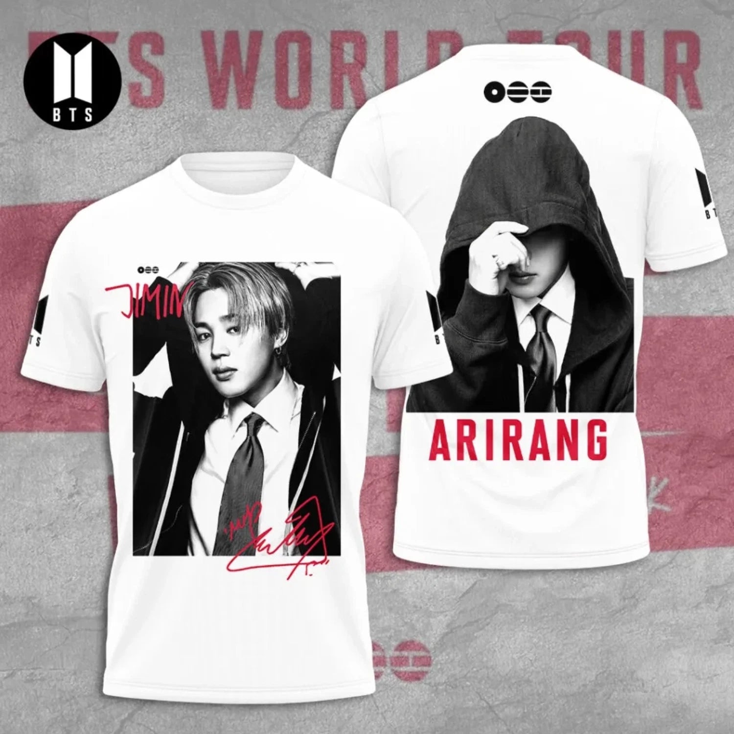 BTS World Tour 2026 ARIRANG x JIMIN AOP T-Shirt All Size