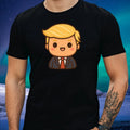 Mens Kawaii Trump Print Cotton T-Shirt Size S to 5XL