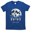 Santa Bigfoot Christmas Rock Roll Sasquatch Believe Xmas Gift T-Shirt
