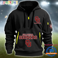 Personalize NCAA Oklahoma Sooners Quarter Zip Hoodie