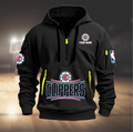 Personalize Basketball Team Quarter Zip Hoodie
