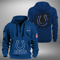 Personalize Indianapolis Football Team Quarter Zip Hoodie