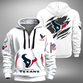 Personalize Houston Football Team Quarter Zip Hoodie