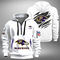 Personalize Baltimore Football Team Quarter Zip Hoodie