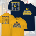 Michigan Wolverines NCAA Basketball National Champions Team 2026 T shirt reprint