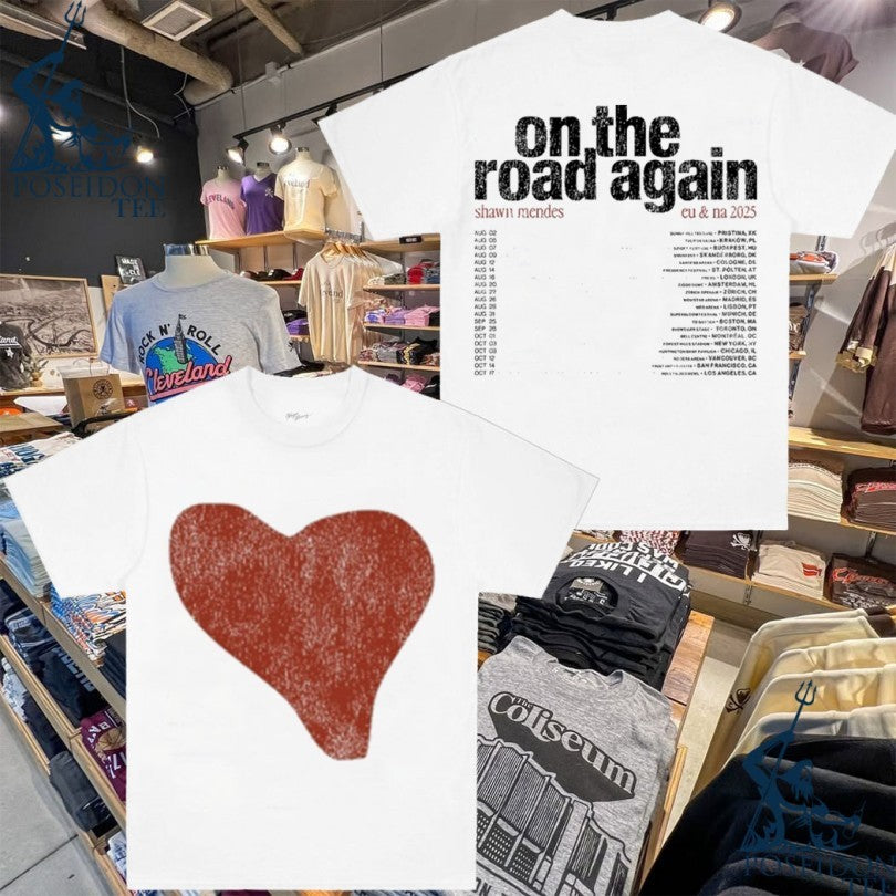 Shawn Mendes Heart Tour On The Road Again T-shirt