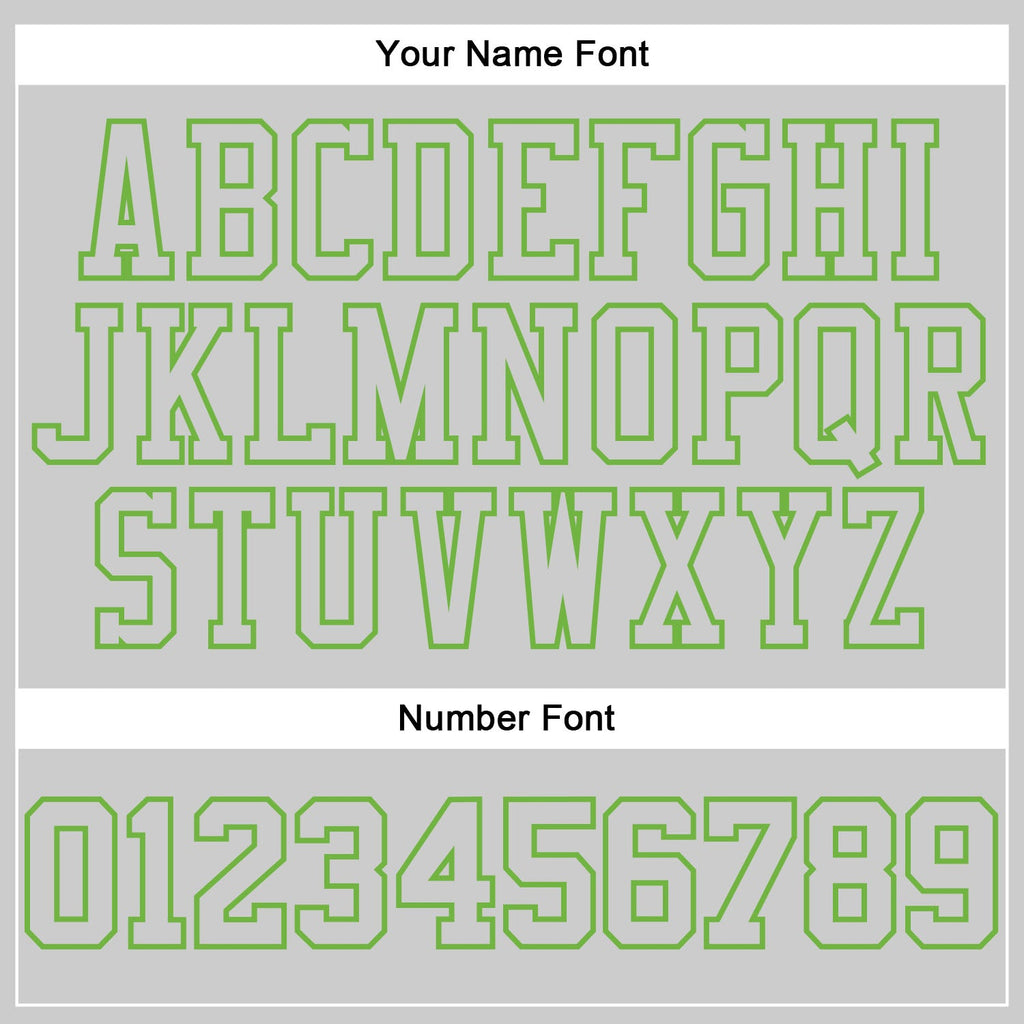 Custom Gray Gray-Neon green Authentic Throwback Basketball Jersey