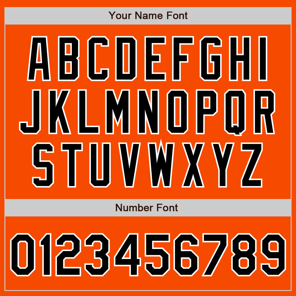 Custom Orange Black-Gray Authentic Split Fashion Baseball Jersey
