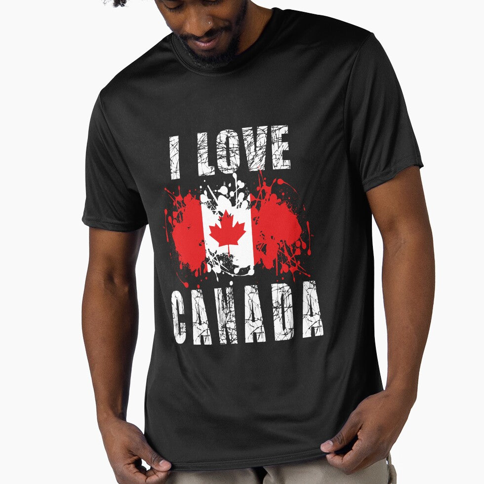 I Love Canada Flag Art-| GIFT FOR CANADA LOVERS | CANADA LOVERS COLORFUL by al21ex