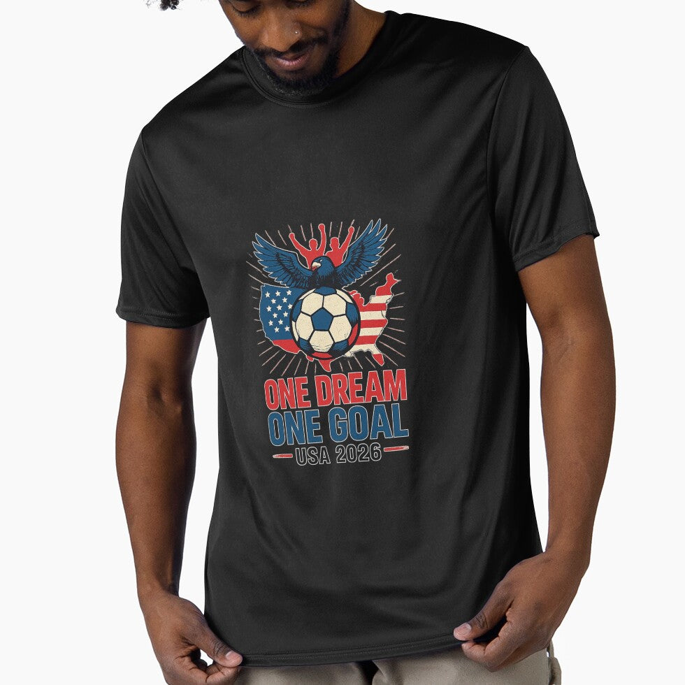 ONE DREAM ONE GOAL – USA 2026 Soccer T-Shirt by StyleOnly4U2030X