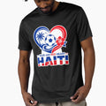 Haiti 2026 Blue Red Football Heart by RedCircleArt