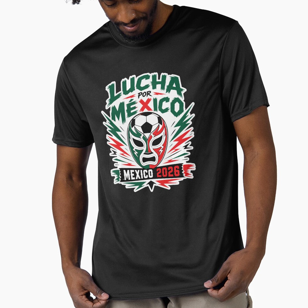 Mexico 2026 Lucha Football Design by RedCircleArt