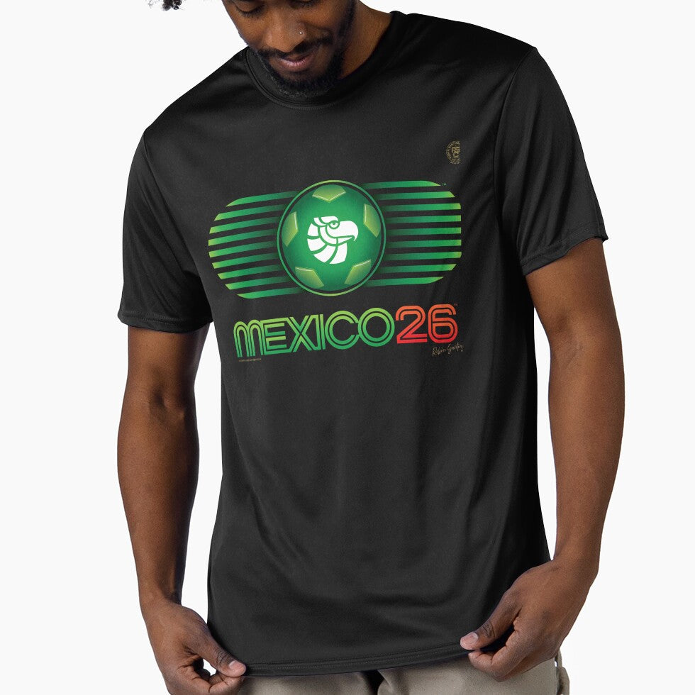 Mexico 26 World Cup Retro Logo. Autographed by RSC-STORE