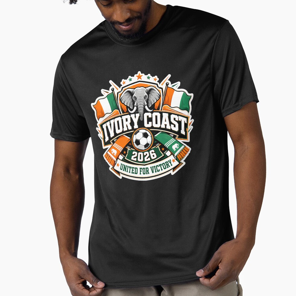 Ivory Coast 2026 Elephants Football Crest by RedCircleArt