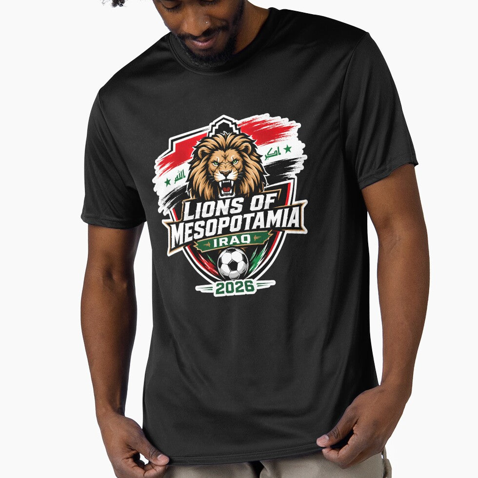 Iraq 2026 Lions Football Crest by RedCircleArt