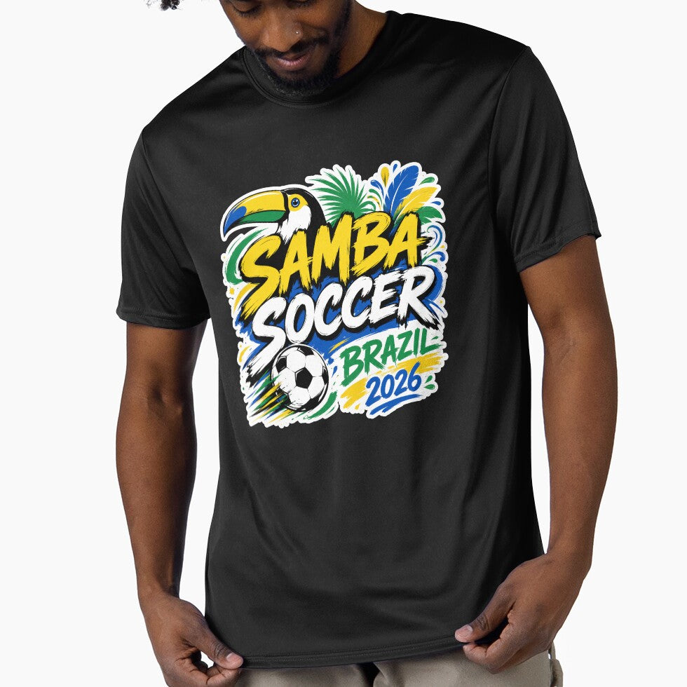 Brazil 2026 Samba Soccer Design by RedCircleArt