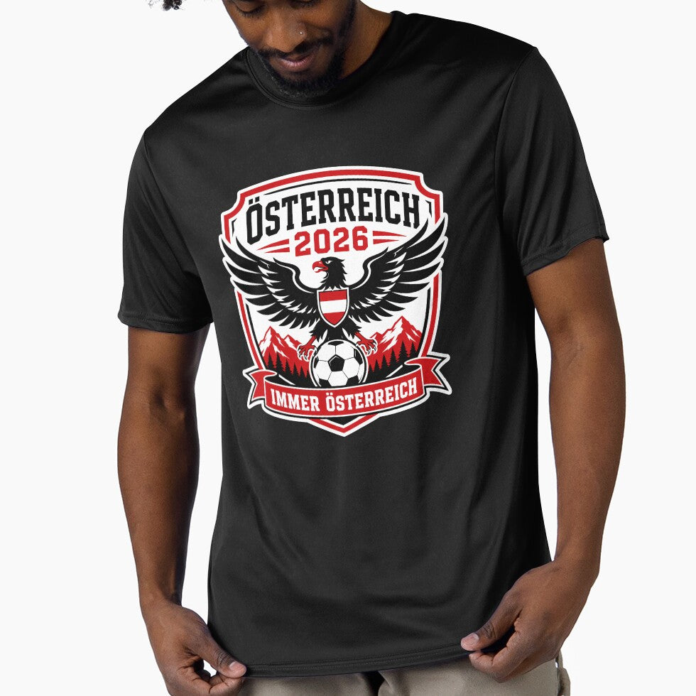 Austria 2026 Eagle Football Crest by RedCircleArt