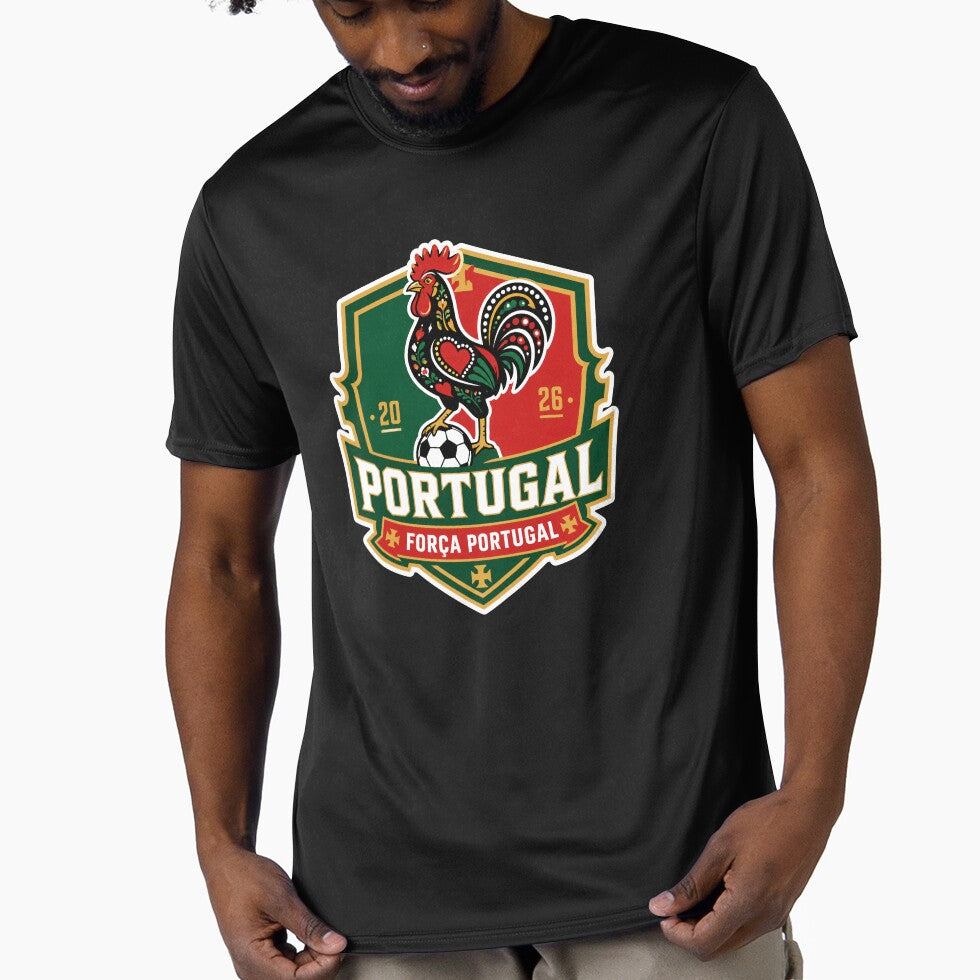 Portugal 2026 Rooster Football Crest by RedCircleArt