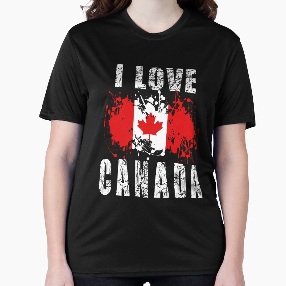 I Love Canada Flag Art-| GIFT FOR CANADA LOVERS | CANADA LOVERS COLORFUL by al21ex