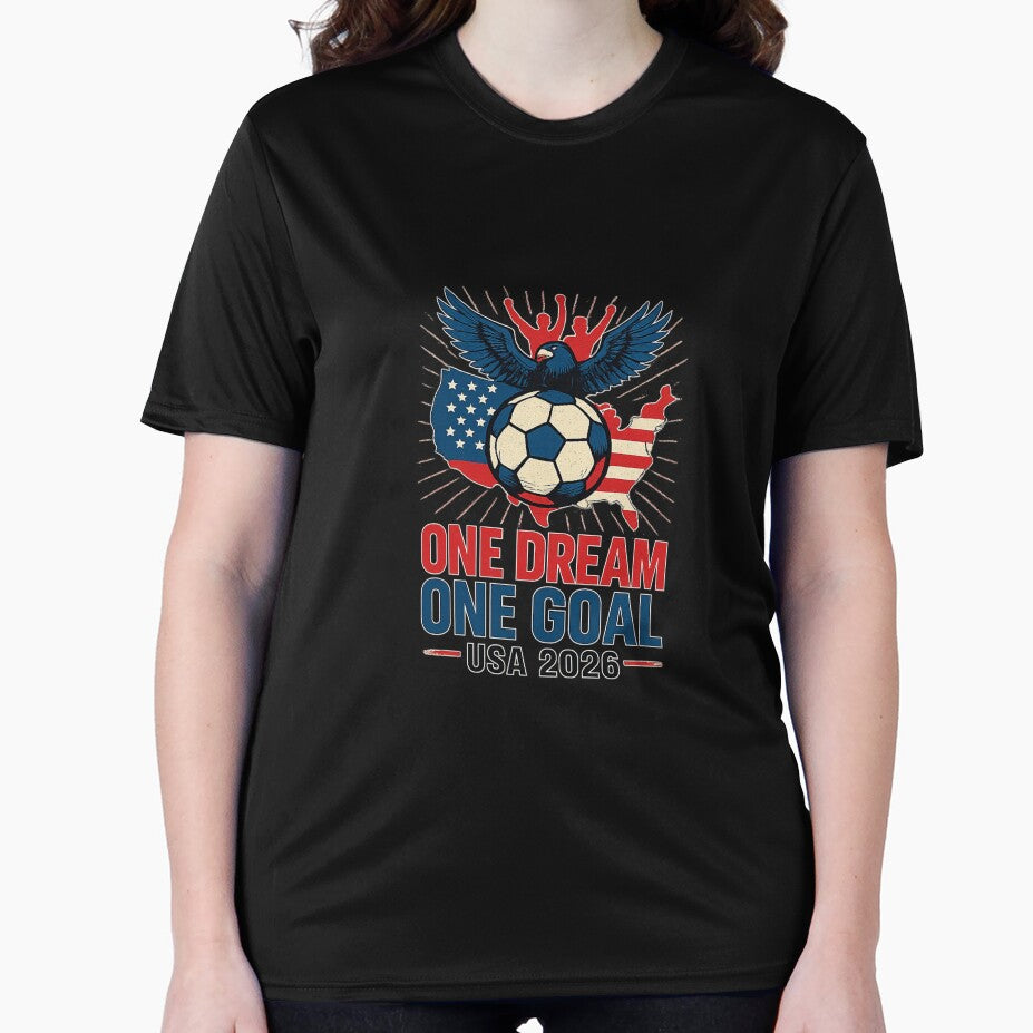 ONE DREAM ONE GOAL – USA 2026 Soccer T-Shirt by StyleOnly4U2030X