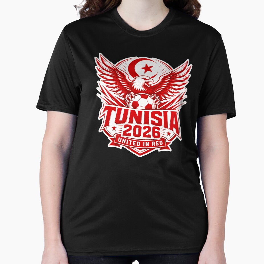 Tunisia 2026 United Red Football Crest by RedCircleArt