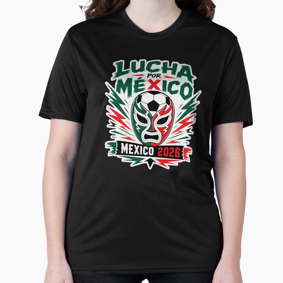 Mexico 2026 Lucha Football Design by RedCircleArt