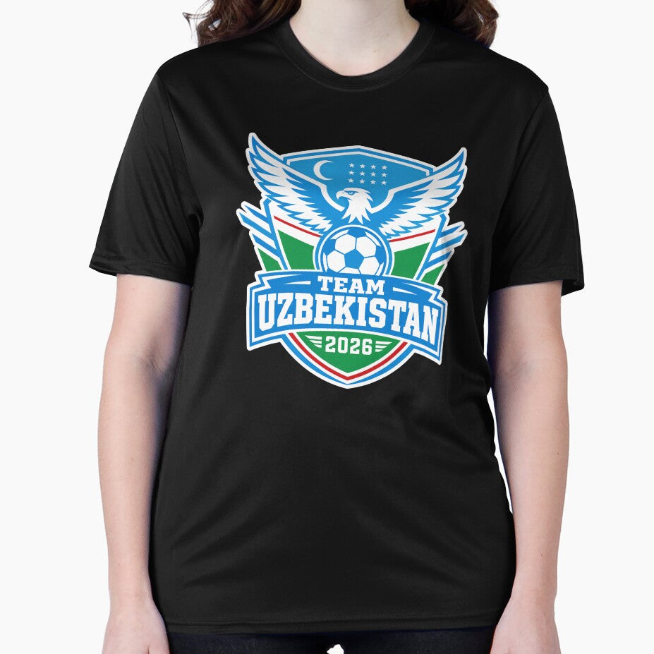 Uzbekistan 2026 Football Eagle Crest by RedCircleArt