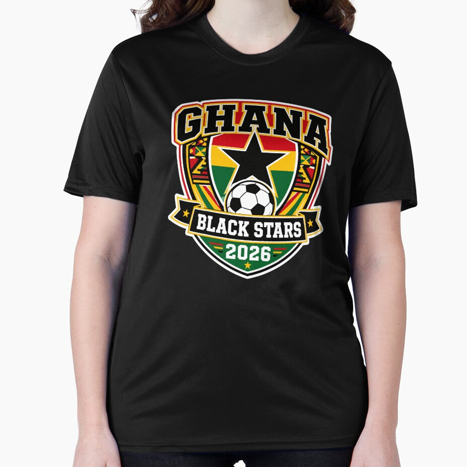 Ghana 2026 Black Stars Football Crest by RedCircleArt