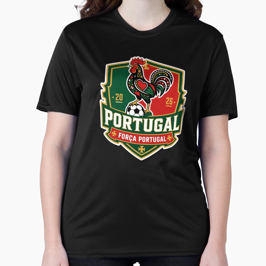 Portugal 2026 Rooster Football Crest by RedCircleArt