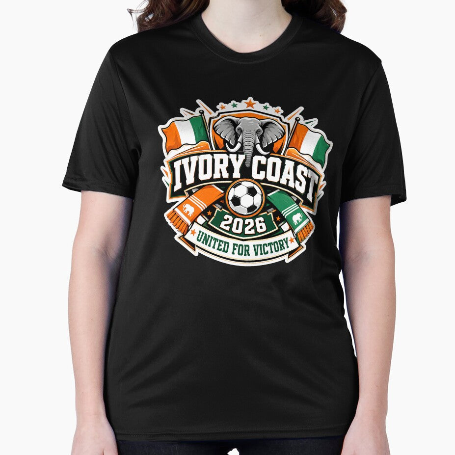Ivory Coast 2026 Elephants Football Crest by RedCircleArt