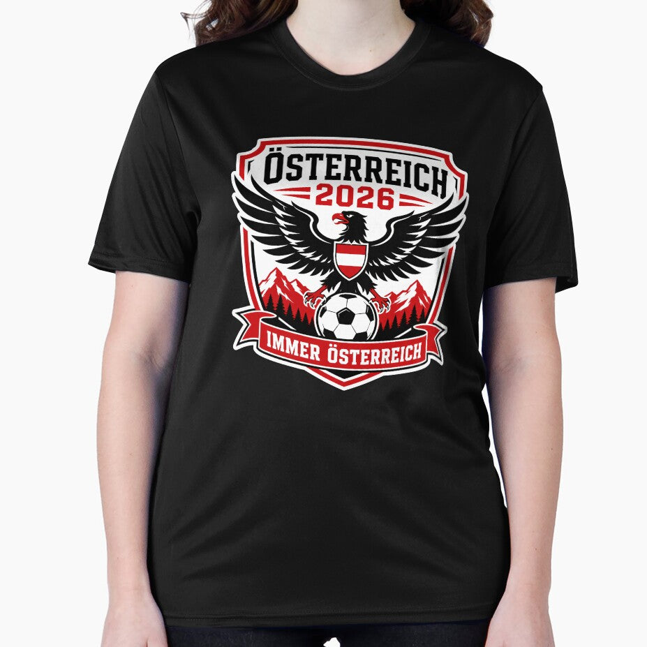 Austria 2026 Eagle Football Crest by RedCircleArt