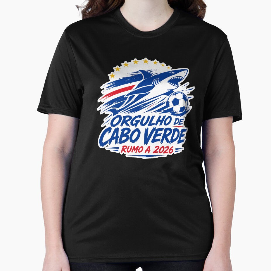Cape Verde 2026 Shark Football Design by RedCircleArt