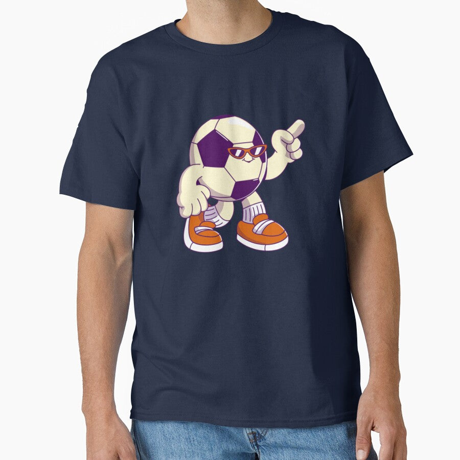 Cool Soccer Retro Cartoon Character by Spring Things