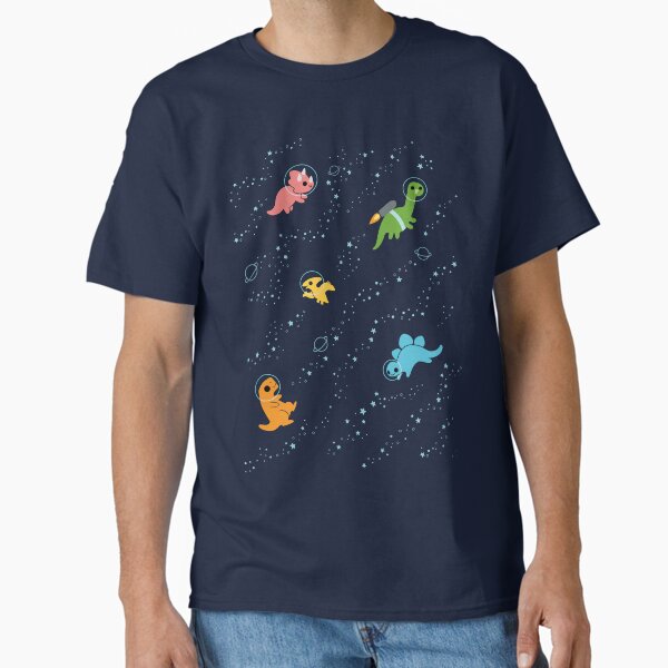 Dinosaurs In Space Pattern Classic T-Shirt