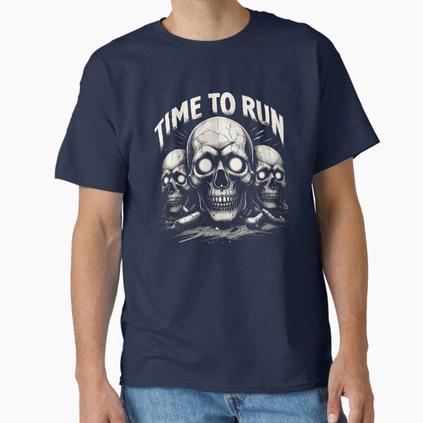 Time to Run Skull Art T-Shirt Classic T-Shirt