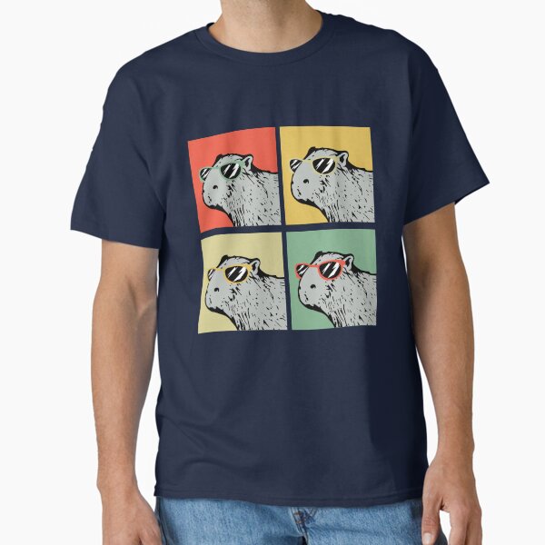Capybara Retro Animal Lover Vintage Retro Capybara Gear Classic T-Shirt