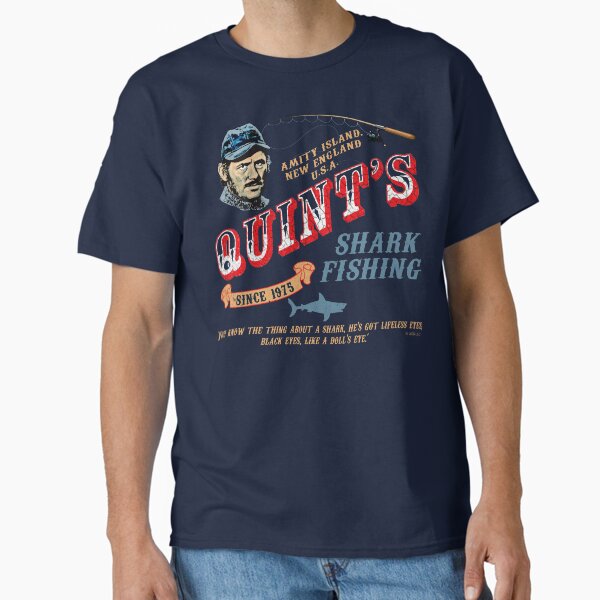 Quint's Shark Fishing Wood (Universal © UCS LLC) Classic T-Shirt